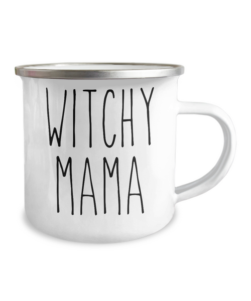 Witchy Mama Metal Camping Mug Coffee Cup Funny Gift