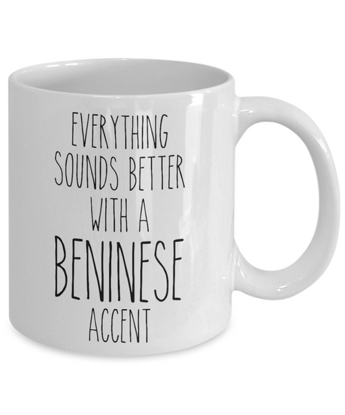 Republic of Benin Mug Everything Sounds Better with a Beninese Accent Coffee Cup Benin Gift