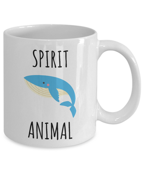 Whale Spirit Animal Mug Whales Gifts for Women Men Coffee Cup-Cute But Rude