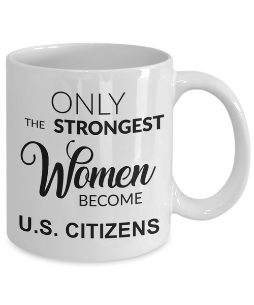 Us Citizenship Gift, New Citizen Gift, Becoming a Us Citizen Gift, Woman US Citizen, Coffee Cup