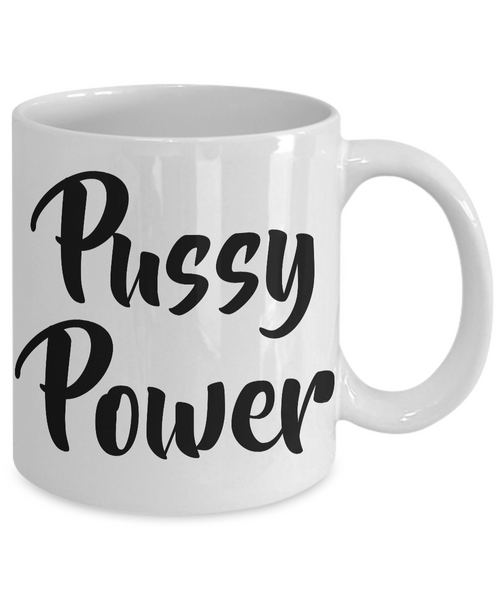 Pussy Power Feminist Mug for Women Amazing Women Mug-Cute But Rude