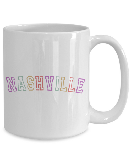 Nashville Mug, Nashville Gift, Nashville Coffee Cup, Nashville Decor, Nashville Girls Trip