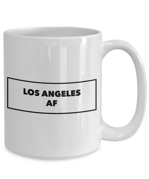 Los Angeles Coffee Mug - Los Angeles AF - California Mug - Cool Mugs-Cute But Rude