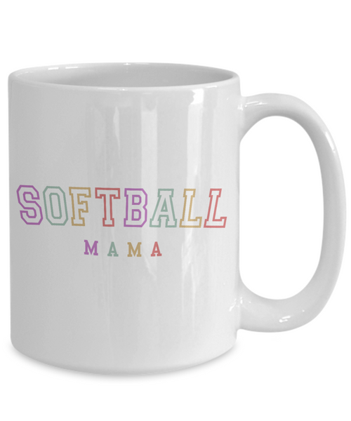 Softball Mama, Softball Mom, Softball Mug, Softball Cup, Softball Coach Gift, Softball Mom Mug, Gift for Mom, Mother's Day