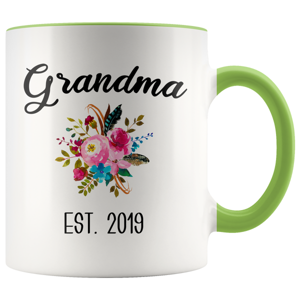 Grandma to be Mug Gifts for New Grandma Est 2019 Pregnancy Announcement for Grandparents Reveal to Grandparents