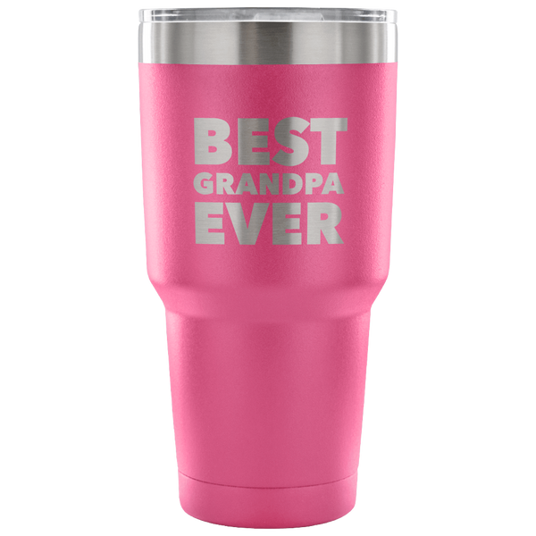 Best Grandpa Ever Tumbler Great Gifts for Grandpas Funny Double Wall Vacuum Insulated Hot & Cold Travel Cup 30oz BPA Free