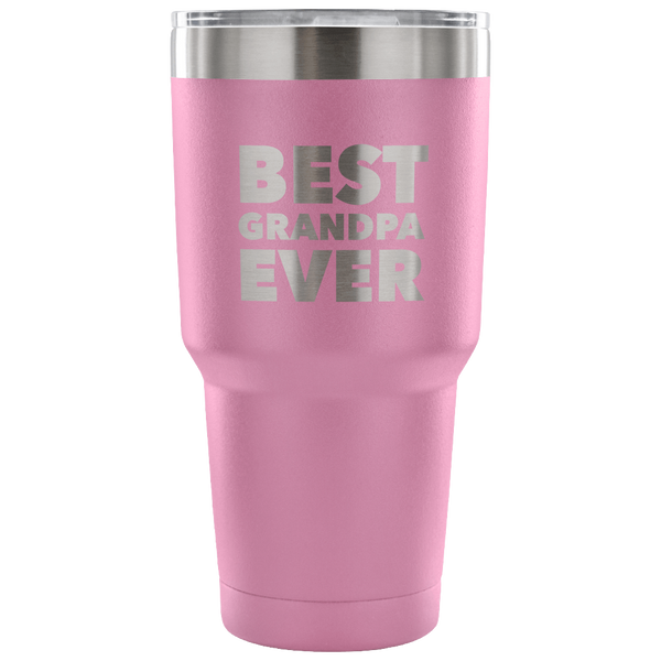 Best Grandpa Ever Tumbler Great Gifts for Grandpas Funny Double Wall Vacuum Insulated Hot & Cold Travel Cup 30oz BPA Free