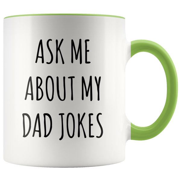 Ask Me About My Dad Jokes Mug New Dad Gift Idea Funny Father's Day Gifts Dad Coffee Cup Fathers Day Mug Dad Joke Mug Cute Gifts for Dad