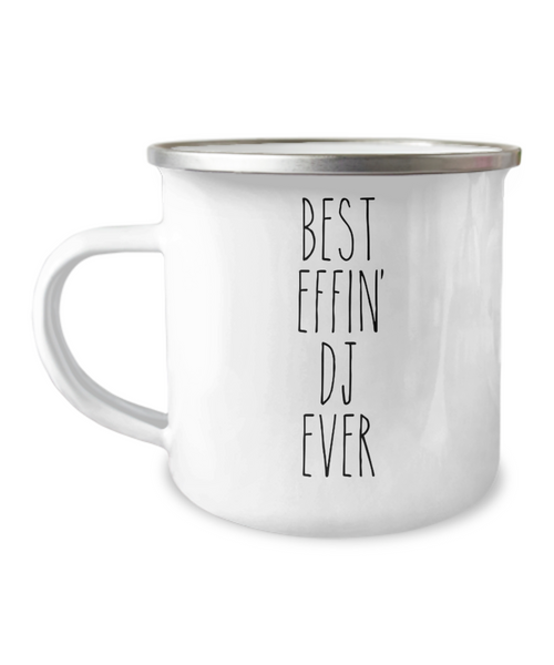 Gift For Dj Best Effin' Dj Ever Camping Mug Coffee Cup Funny Coworker Gifts