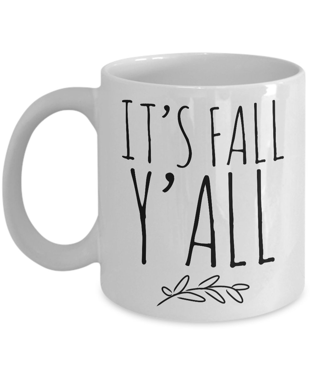 It's Fall Y'all Mug Ceramic Hello Fall Coffee Cup – Cute But Rude