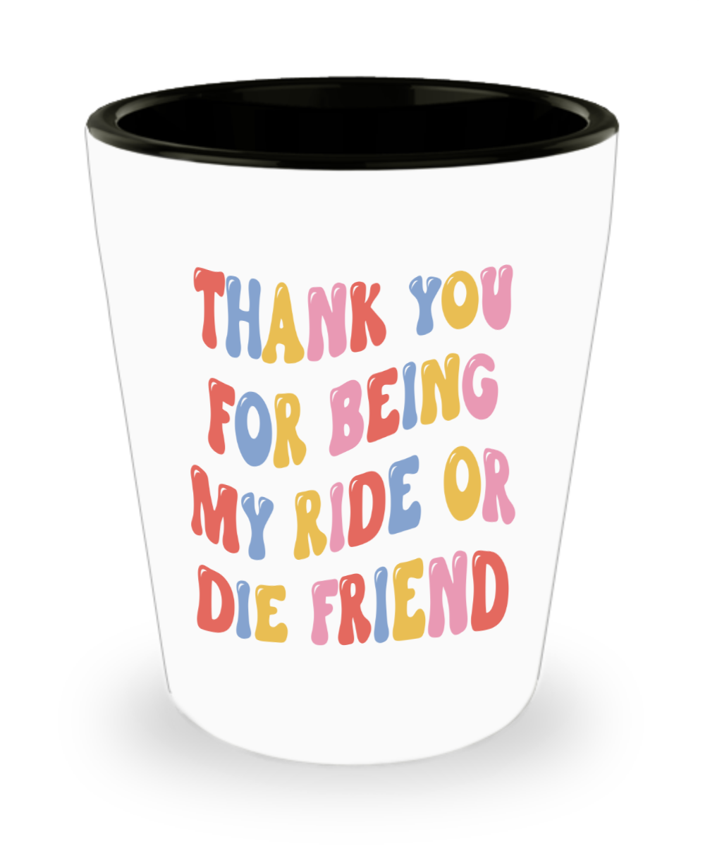 Bestie Shot Glass, Ride Or Die Gift, Ride Or Die, Ride Or Die Friend, Ride Or Die Gifts, Best Friends