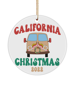 California Ornament, California Souvenir, California State, California Gifts, Coastal Ornament, San Diego Ornament