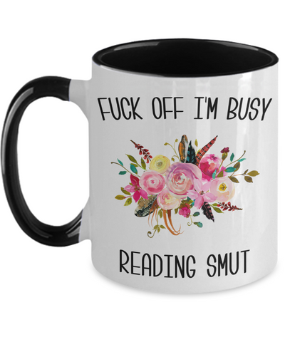 Smut Reader, Romance Reader, Smut Books, Smut Book, Book Smut Mug Two Toned Coffee Cup