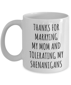 Step Dad Gift, Stepdad Gift, Stepdad Gifts, Gift for Stepdad, Stepdad Mug, Stepdad Fathers Day, Tolerating My Shenanigans Coffee Cup