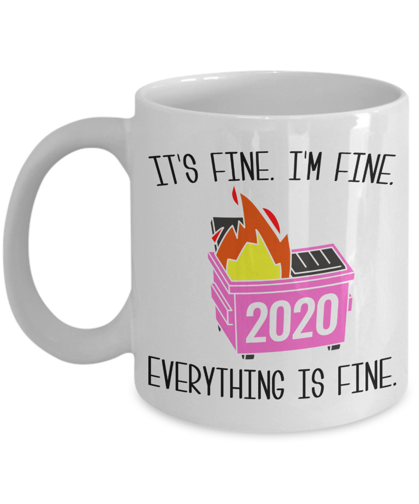 This is Fine Funny Meme Mug