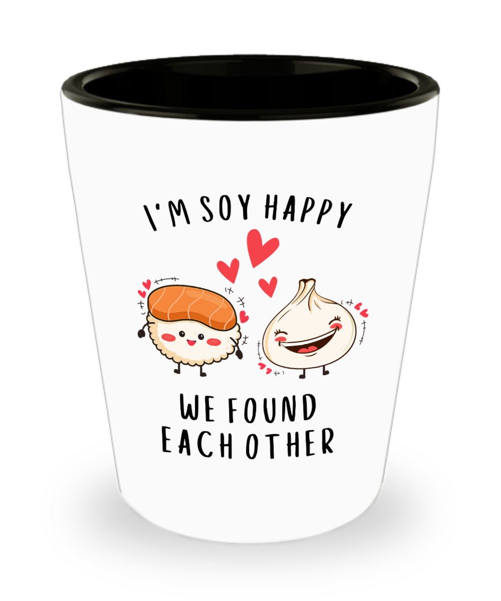 Anniversary Gift, Dating Anniversary, Newlywed Mug, 5th Anniversary, 10th Anniversary, 25th Anniversary, Sushi Gift, Kawaii Shot Glass