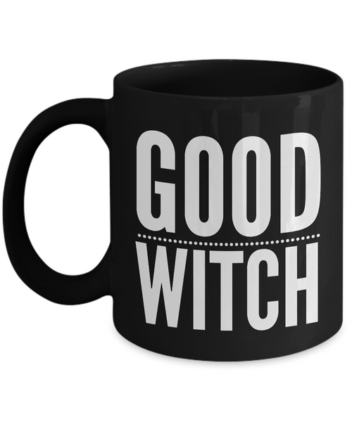 Good Witch Gift - Witches Brew Coffee Mug - Black Mug for Witches-Cute But Rude