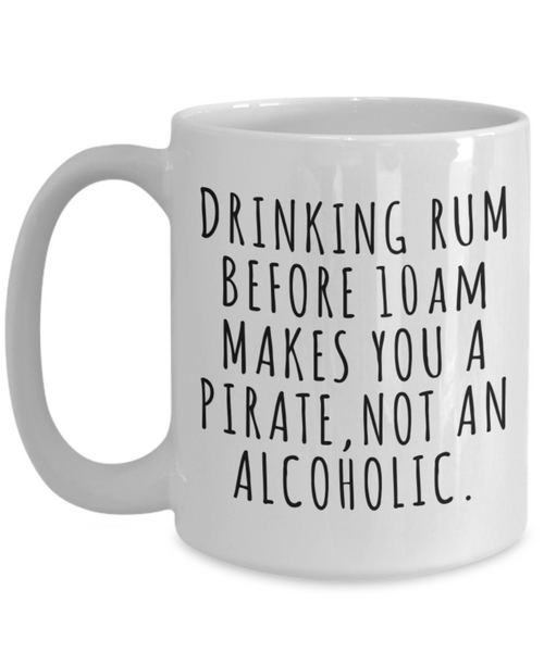 Funny Rum Lover Gift Idea Quote Mug Coffee Cup-Cute But Rude