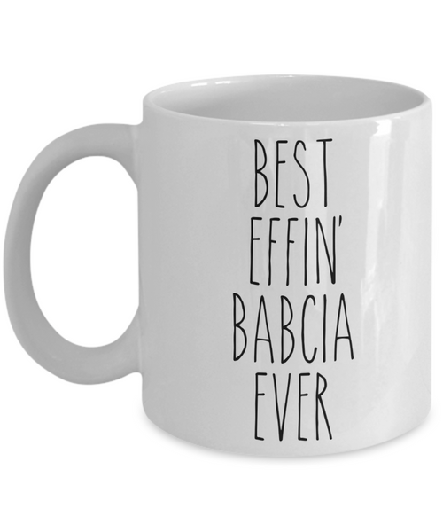 Polish Babcia Gifts, Babcia Mug, Babcia Gift, Gift From Grandkids, Best Effin Babcia Ever Coffee Cup