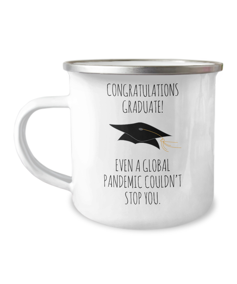 Graduation Mug Funny Graduation Gift Class of 2022 Mug High School Graduate Gifts Congratulations Metal Camping Coffee Cup