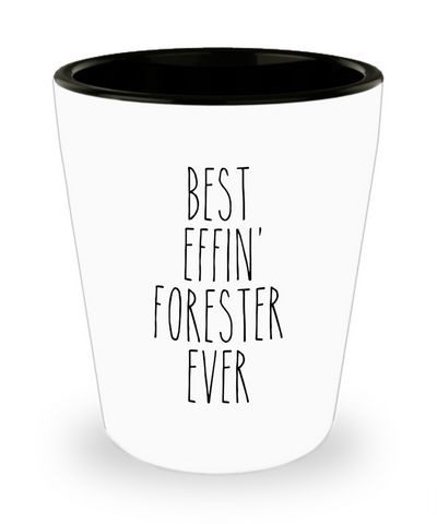 Gift For Forester Best Effin' Forester Ever Ceramic Shot Glass Funny Coworker Gifts