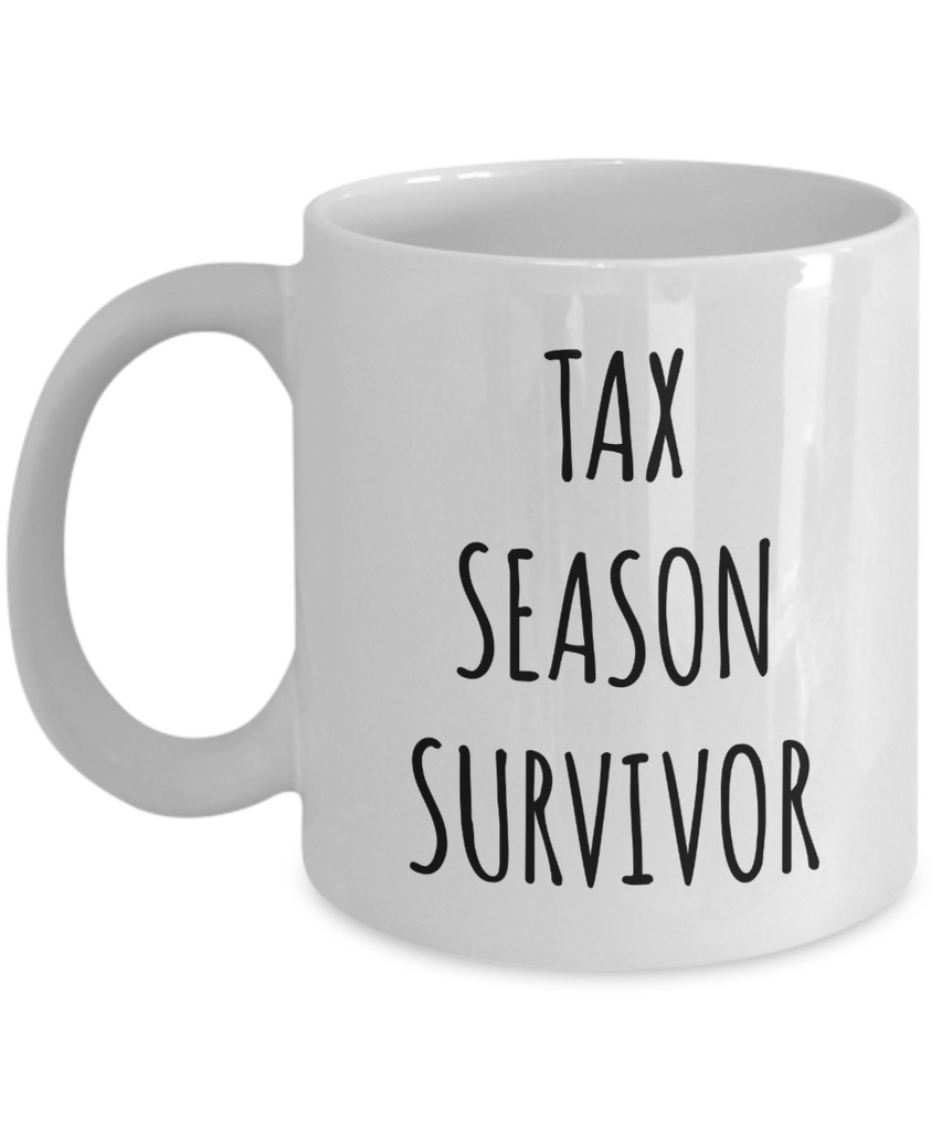 Income Tax Gag Gift Tax Preparer Gifts Tax Season Survivor Mug Coffee ...