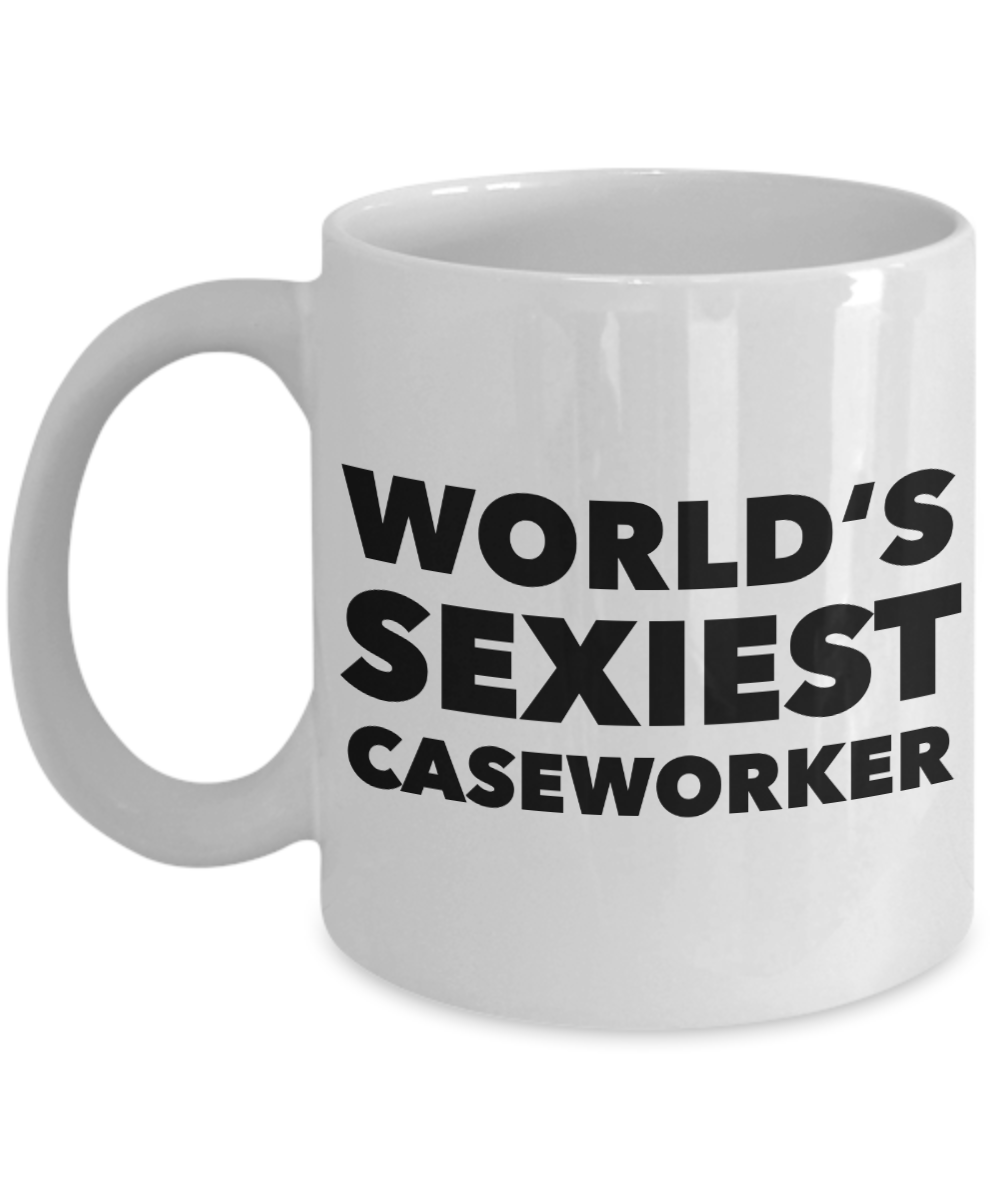 World's Sexiest Caseworker Mug Gift Ceramic Coffee Cup-Cute But Rude