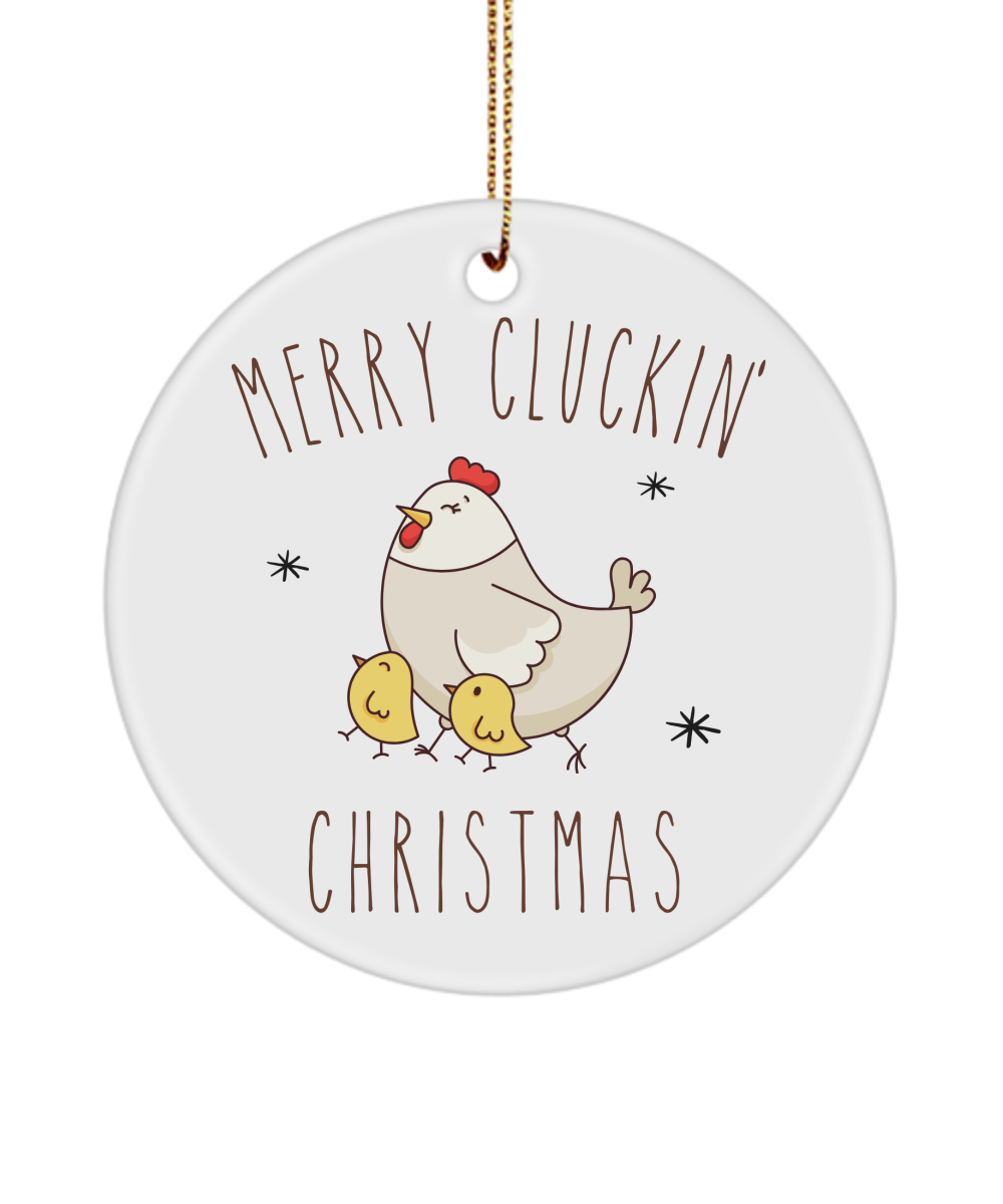 Chicken Ornaments, Chicken Ornament, Chicken Small Ornament, Farm Ornament, Chicken Lover Gift, Merry Cluckin Christmas