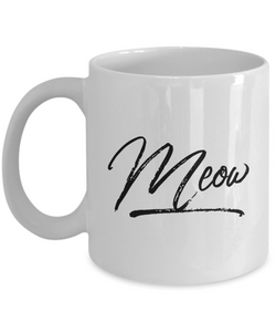 Meow Cat Coffee Mug Ceramic Coffee Cup-Cute But Rude