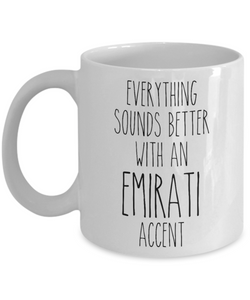 United Arab Emirates Mug Everything Sounds Better with an Emirati Accent Coffee Cup Emirati Gift