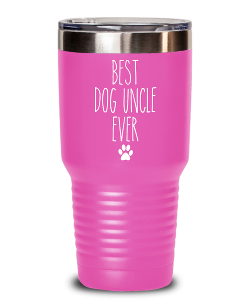 Best Dog Uncle Ever Insulated Drink Tumbler Travel Cup Funny Coworker Gifts