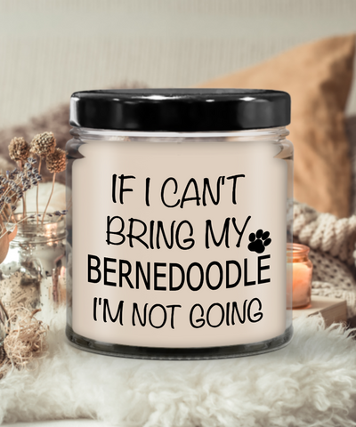 Bernedoodle Gifts, Bernedoodle Gift, Bernedoodle Candle 9 oz Vanilla Scented Soy Wax Candle