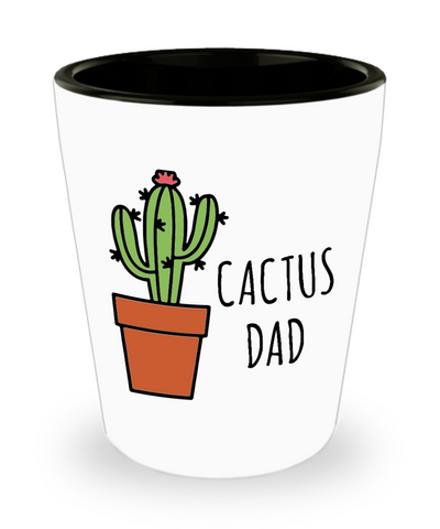 Cactus Dad Cup Ceramic Shot Glass