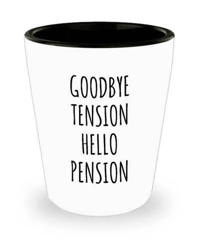 Retirement Gift For Coworker Boss Retiring Gift for Retired Dad Mom Funny Ceramic Shot Glass