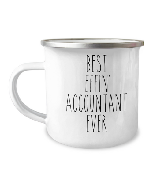 Gift For Accountant Best Effin' Accountant Ever Camping Mug Coffee Cup Funny Coworker Gifts