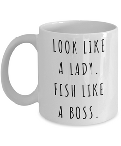 Fishing Gifts for Women, Fishing Mug, Saltwater Fishing Mug, Fish