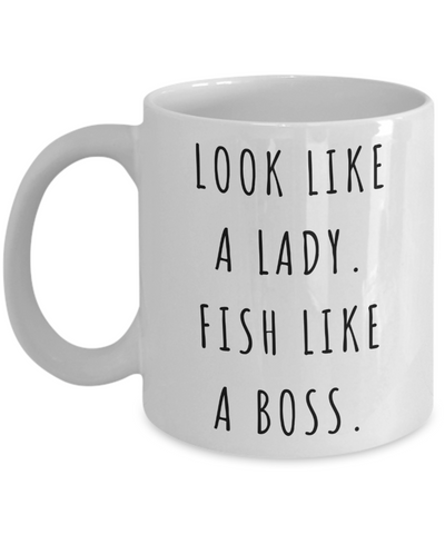 Fishing Gifts for Women, Fishing Mug, Saltwater Fishing Mug, Fish Coffee Cup