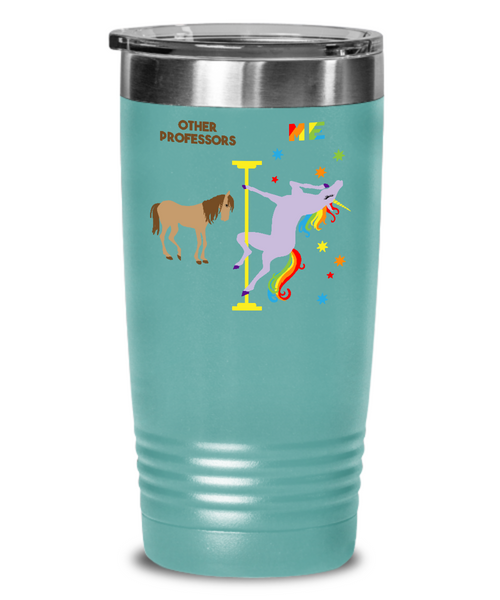 Gift For Professor Rainbow Unicorn Mug Cute Insulated Drink Tumbler Travel Coffee Cup