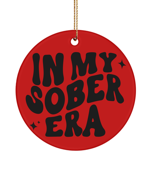 One Year Sober Anniversary Gifts, Sobriety Gift, In My Sober Era Christmas Tree Ornament