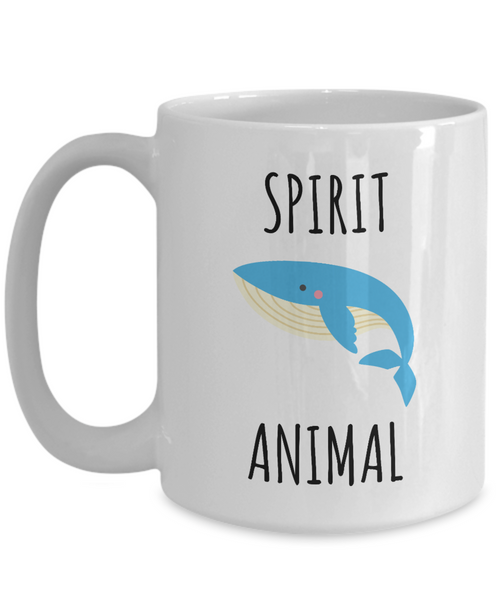 Whale Spirit Animal Mug Whales Gifts for Women Men Coffee Cup-Cute But Rude