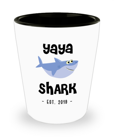 Yaya Shark Mug New Yaya Est 2019 Do Do Do Expecting Yayas Pregnancy Reveal Announcement Gifts Ceramic Shot Glass