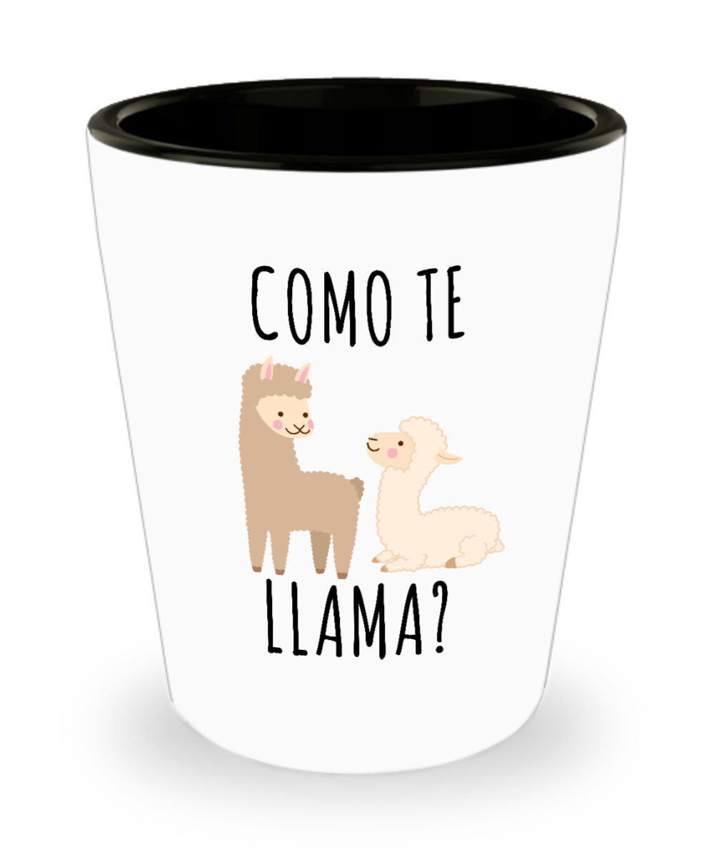 Como Te Llama Ceramic Shot Glass Gifts for Llama Lover