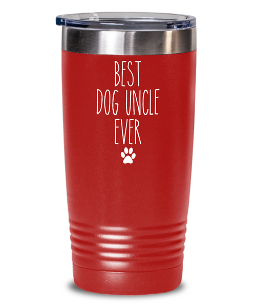 Best Dog Uncle Ever Insulated Drink Tumbler Travel Cup Funny Coworker Gifts