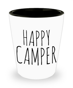 Camping Shot Glass Happy Camper Shot Glasses Glamping Party Supplies