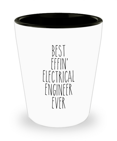 Gift For Electrical Engineer Best Effin' Electrical Engineer Ever Ceramic Shot Glass Funny Coworker Gifts