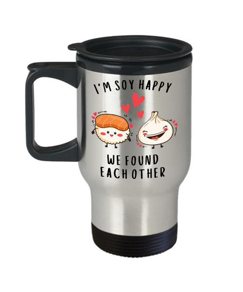 Anniversary Gift, Dating Anniversary, Newlywed Mug, 5th Anniversary, 10th Anniversary, 25th Anniversary, Sushi Gift, Kawaii Travel Mug