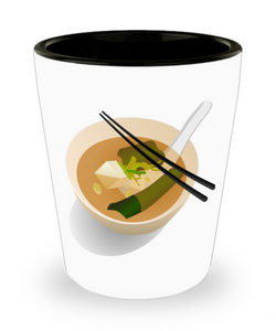 Miso Soup Shot Glass Ramen Addict Gift Idea