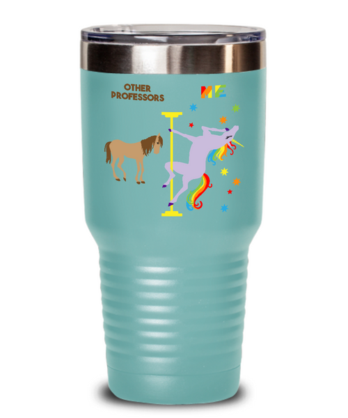 Gift For Professor Rainbow Unicorn Mug Cute Insulated Drink Tumbler Travel Coffee Cup