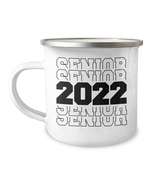 Senior 2022 Camping Mug Coffee Cup Funny Coworker Gifts