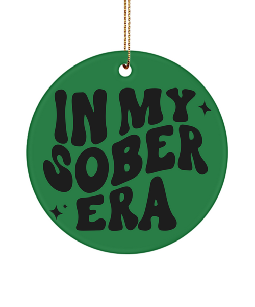 One Year Sober Anniversary Gifts, Sobriety Gift, In My Sober Era Christmas Tree Ornament